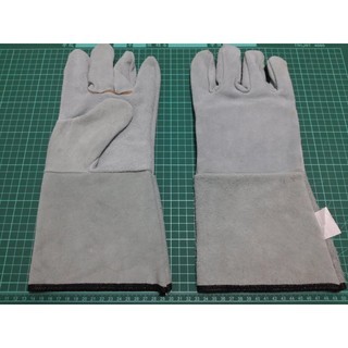 電焊、氬焊、CO2、電離子切割機、各式焊切設備，焊切防護皮手套(五指加長厚版型)