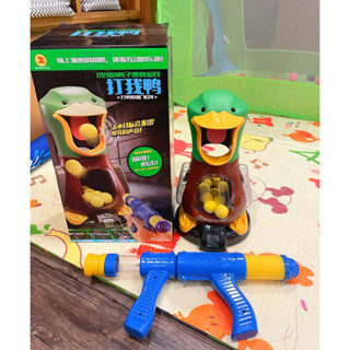 打我鴨 球類射擊玩具 發射玩具 (含10顆球) 兒童玩具 兒童小孩 玩具 二手