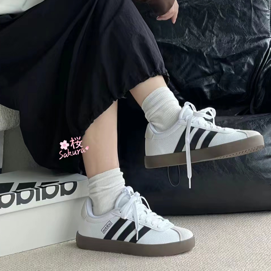 🇯🇵日本代購🚀正品 Adidas neo VI Court 白 白灰 奶茶棕 情侶休閒鞋ID6015 ID6016