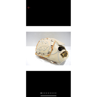 日本品牌 ZETT 限量金標 頂級硬式小牛皮 反手 棒球手套 投手檔 奶油色 贈原箱,手套袋