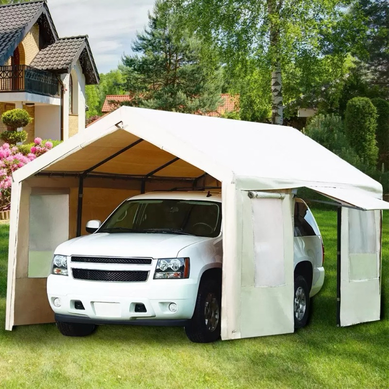 10呎 X 20呎 戶外活動式車庫 鋼架遮篷型號GP1020V 外罩遮陽派對 帳篷781893