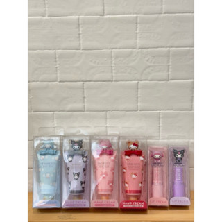 ( CCの店 )!! 日本代購 三麗鷗 大耳狗 酷洛米 美樂蒂 HelloKitty 保濕滋潤護手霜/潤唇護唇膏 禮盒