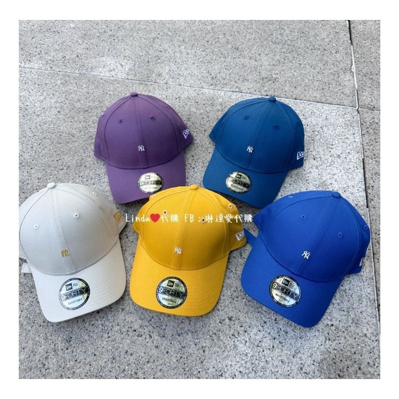 Linda❤️代購 New Era 940 MLB 刺繡 紐約洋基 黃色 紫色 綠色 白色 小logo 老帽 棒球帽
