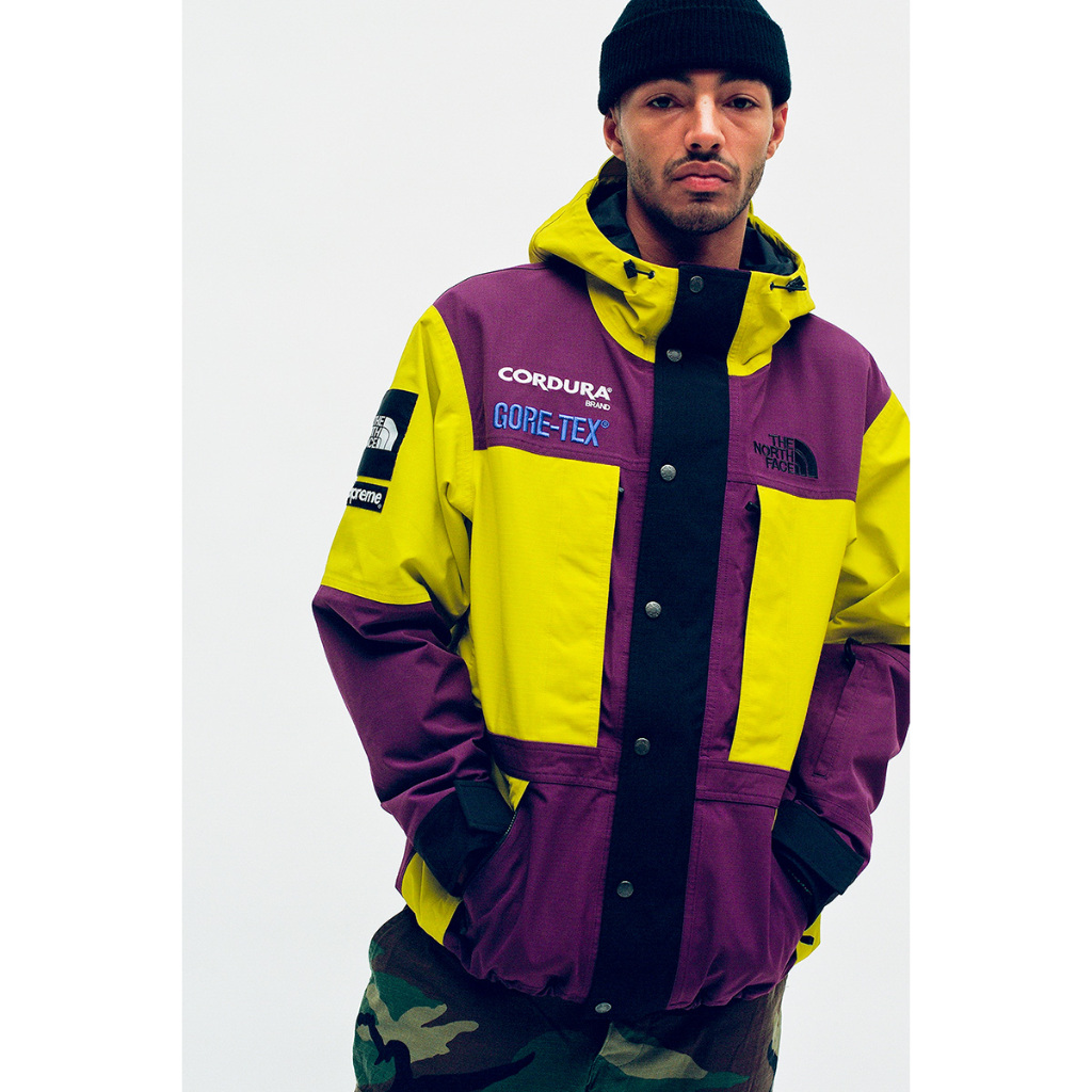 二手 代購 Supreme x The North Face Expedition Jacket 綠黃紫 風衣外套