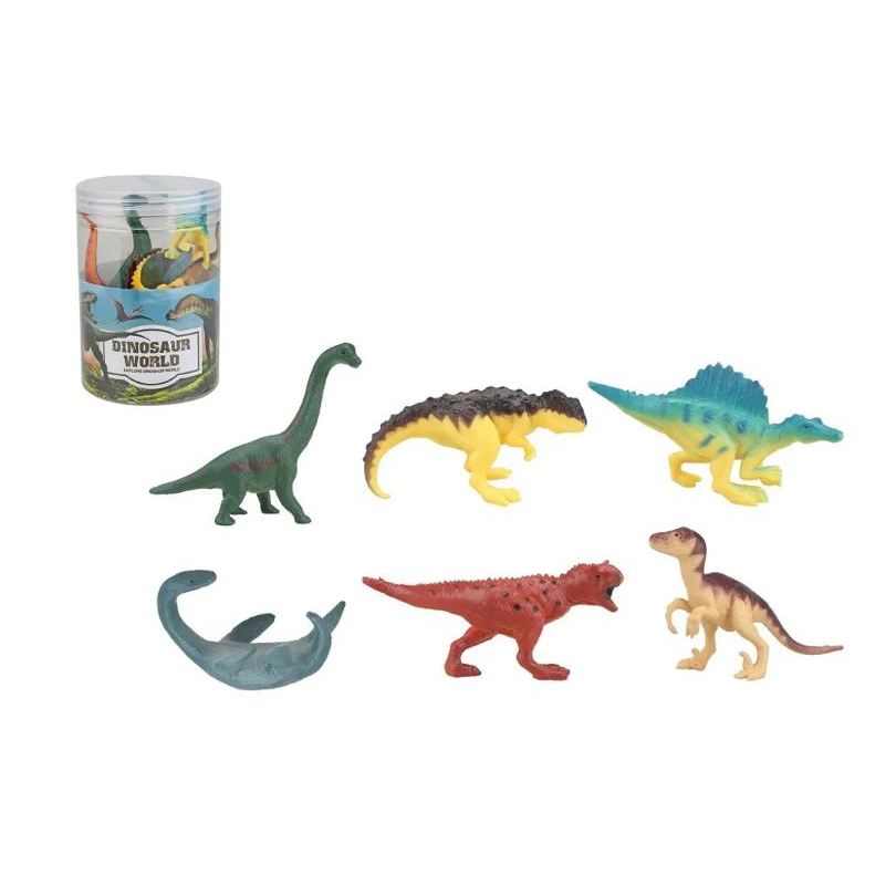 【現貨】恐龍 恐龍玩具 恐龍模型 桶裝恐龍模型組(6入) 禮物 兒童玩具 生日禮物 玩具 興雲網購旗艦店