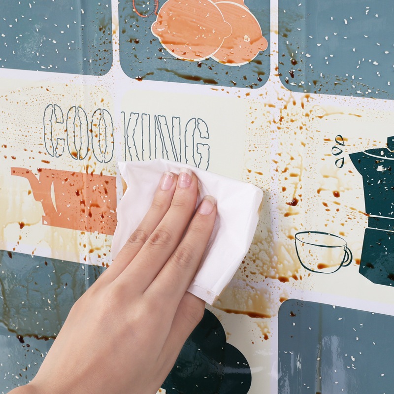 自黏防油貼 紙廚房耐高溫 磁磚牆貼 爐台隔油防水貼 防油紙 油煙貼壁紙 壁紙