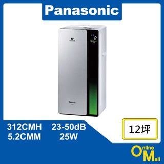【鏂脈電子】Panasonic 國際牌 F-P60LH nanoe X系列 空氣清淨機 12坪 鈦灰銀 HEPA濾網