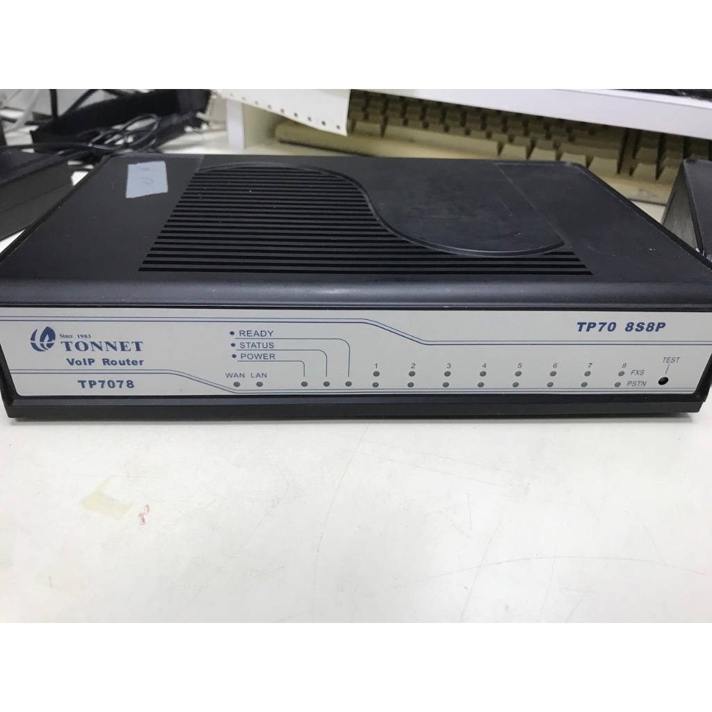 Tonnet 通航國際 TP7078 VoIP gateway 網路電話匣道器 節費盒(8 PSTN,8 FXS)