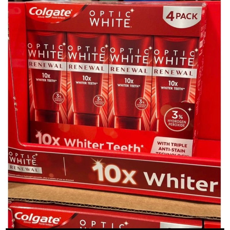 現貨美國代購_高露潔Colgate 3% OPTIC WHITE 美白牙膏一入