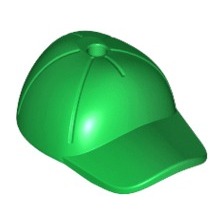 【樂高大補帖】LEGO 樂高 綠色 棒球帽 棒球隊 老帽 鴨舌帽 耳機帽 帽子【6032177/11303】