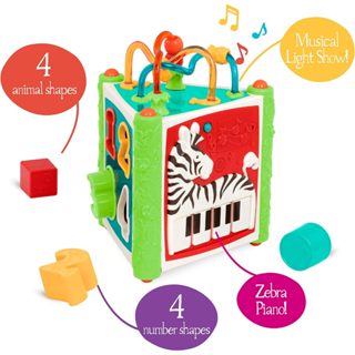 (出清!!)美國B.Toys 幾何叢林 Battat系列 積木玩具 幾何積木 數字玩具 感統玩具 形狀數字分類