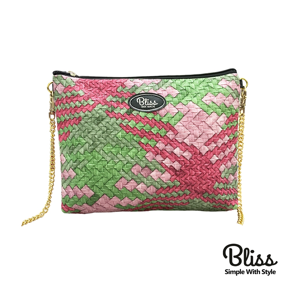 泰國 Bliss BKK包 側背包 氣質仿編織綠 編織包 4款背帶可選 現貨供應中