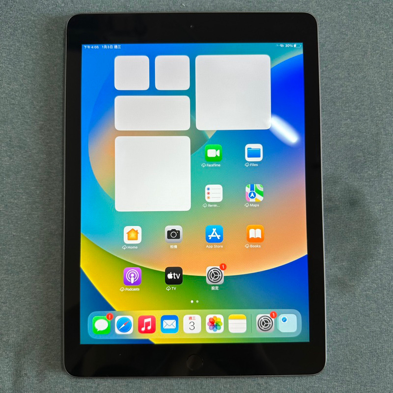 iPad 6 32G WiFi版 灰 無傷 功能正常 二手 平板 9.7吋 ipad6 A1893 6代 台中