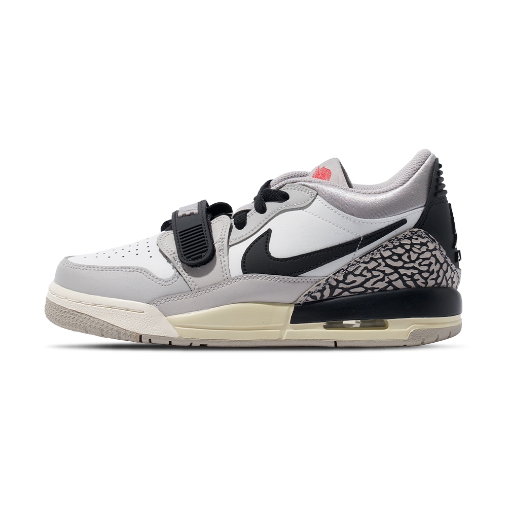 Nike Air Jordan Legacy 312 Low 大童 灰黑 爆裂紋 魔鬼氈 籃球鞋 CD9054-101