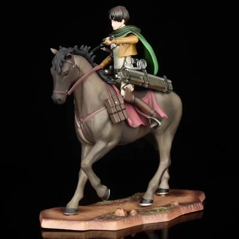 【多米諾】進擊的巨人 兵長 阿卡曼 李維 LIVI 調查兵團 騎馬 自由 艾倫 葉卡 米卡莎  艾爾文 模型 玩具 公仔