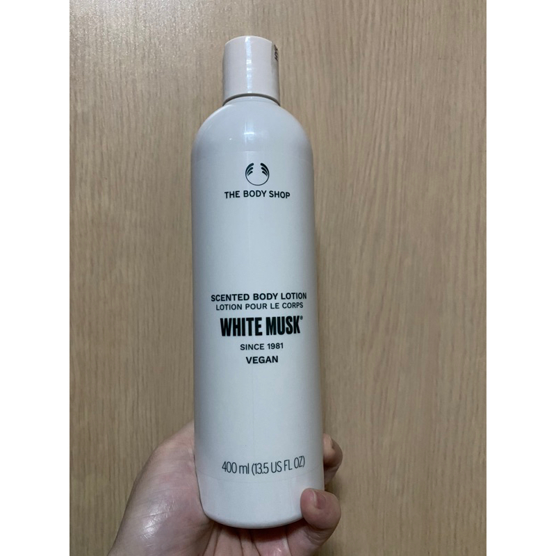 The Body Shop 美體小舖 白麝香絲柔潤膚乳液 400ml 身體乳液