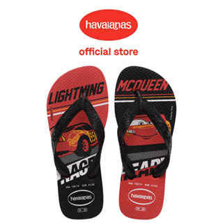 Havaianas哈瓦仕 拖鞋 童鞋 迪士尼 汽車總動員 閃電麥坤 紅黑 Kids Cars 4123463-0348K