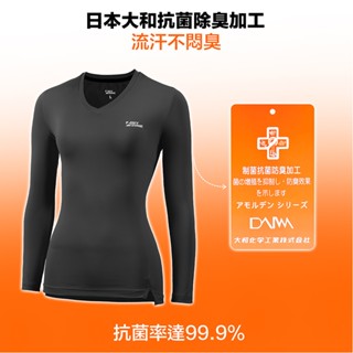 【A-MYZONE】女款抗菌4in1長袖上衣/底層衣/排汗衣｜快乾排汗/透氣防曬/3M反光/2色可選 登山 馬拉松
