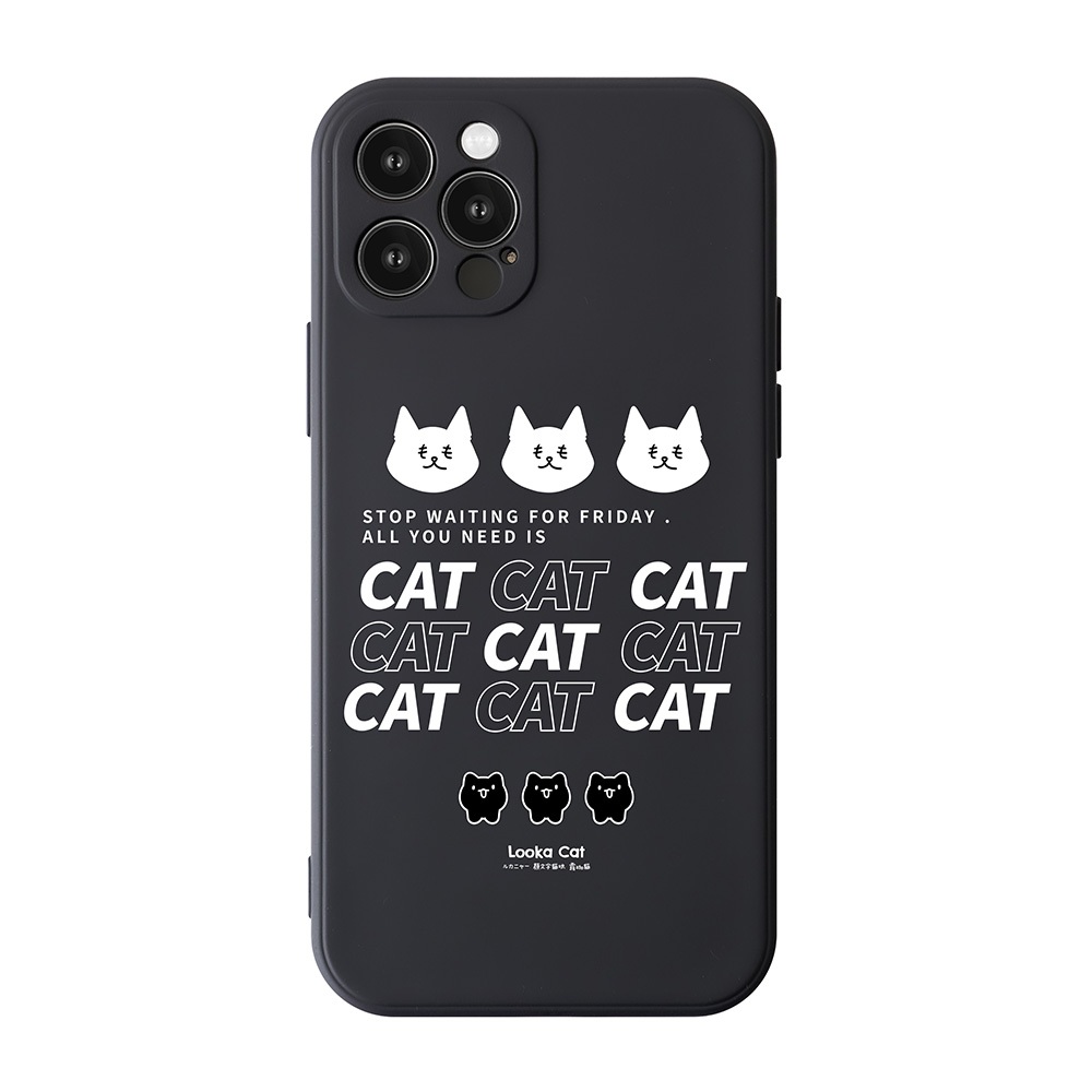 【TOYSELECT】露咖貓NEED CAT純色矽膠iPhone手機殼