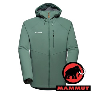 【MAMMUT 長毛象】Ultimate男防風軟殼連帽外套『深玉綠』1011-01910