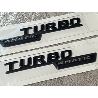 賓士車系 TURBO 4MATIC 葉子板貼 一對 benz amg c63 Amg 車標 改裝 專用 臺灣現貨寄件
