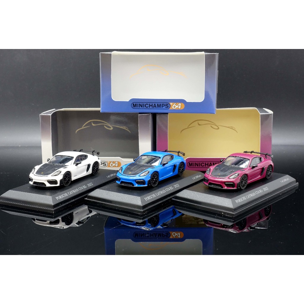 【MASH】現貨特價 Minichamps 1/64 Cayman 718 GT4 CLDC限定 3色可選