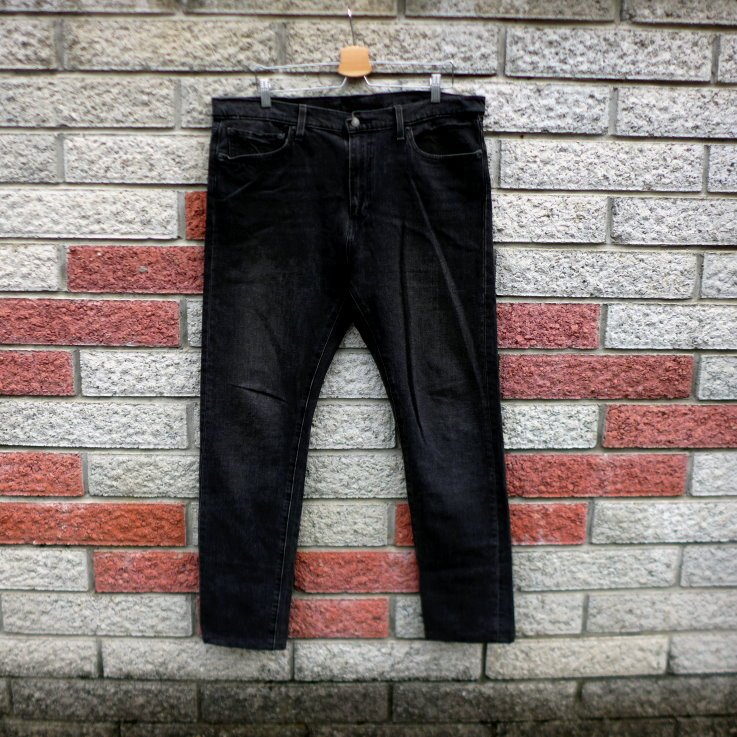 levis 510 二手牛仔褲-正品 窄管 彈性 黑-(levis 05510-0803)-W38