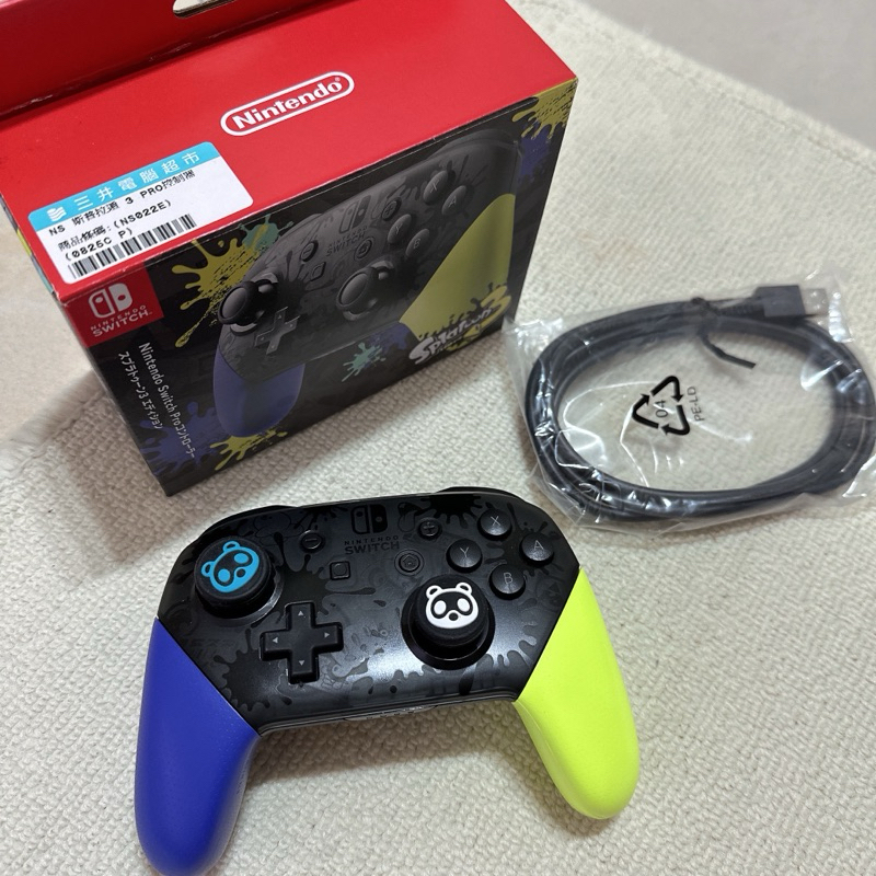 任天堂 Switch Pro 控制器 斯普拉遁3款 原廠手把 台灣公司貨 [二手]