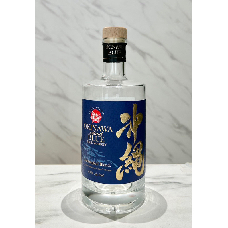 日本酒 久米仙酒造 Okinawa Blue Subtropical Blend 調和威士忌 0.7L「空酒瓶」