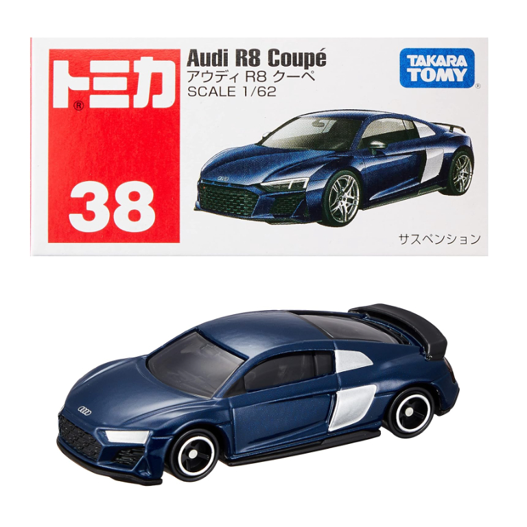 &lt;熊葛&gt; 全新正版現貨 TOMICA 多美  no.38 Audi R8 Coupe 奧迪 跑車 R8 紅白盒
