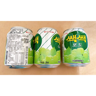 韓國 樂天 粒粒葡萄汁 白葡萄238ml