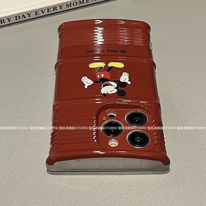 油桶米奇適用iPhone 15 14 13 12 11 Pro Max X XR XS 手機殼 防摔殼 保護殼