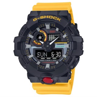 【G-SHOCK】復古潮流懷舊風格 黃色錄音帶雙顯系列GA-700MT-1A9 53.4mm 現代鐘錶