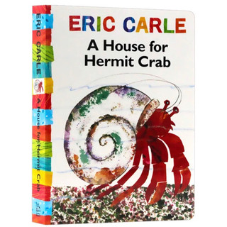 正版硬頁 Eric Carle作品 A House for Hermit Crab 寄居蟹的新家