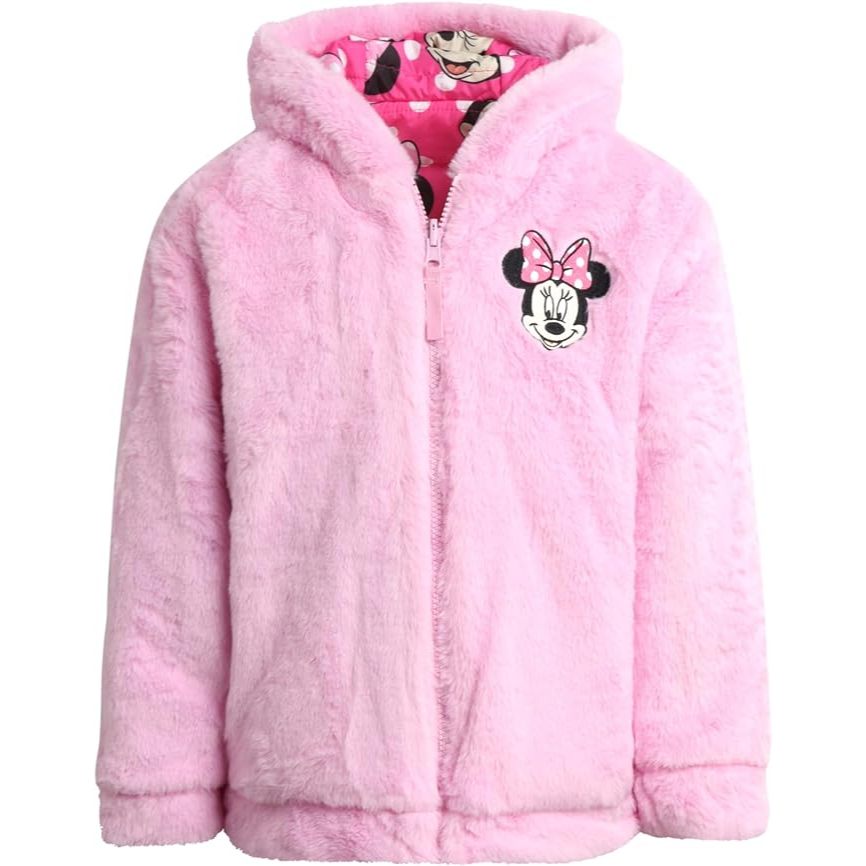 預購❤️空運❤️美國迪士尼 Minnie Mouse 米妮 女童 外套 外套 夾克 毛毛外套雙面外套