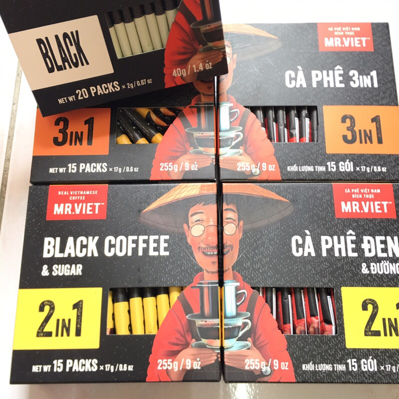 MrViet 越先生 即溶咖啡 越南咖啡 美式黑咖啡 二合一咖啡 三合一咖啡 隨身包