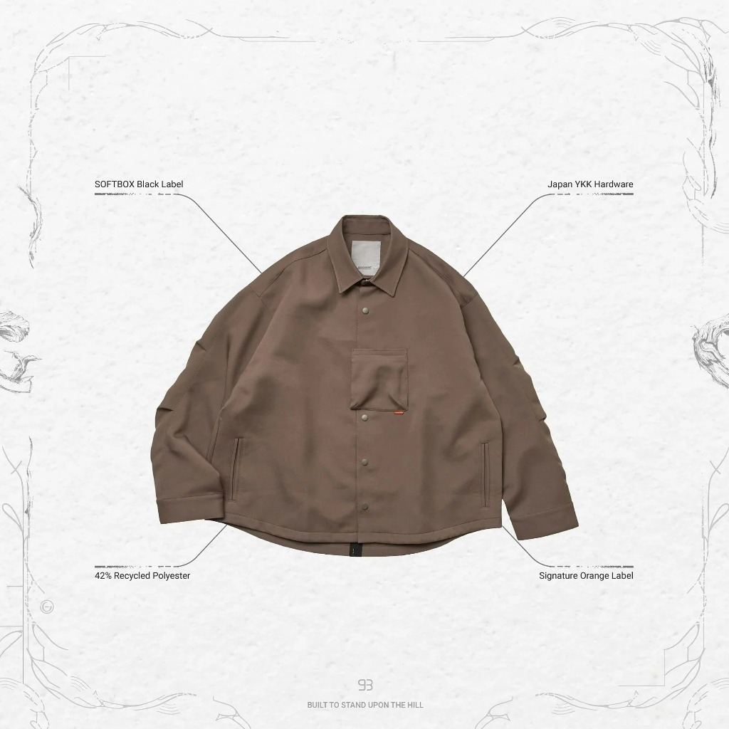 [GOOPiMADE] GNV-13” SOFTBOX Wide Pocket Shirt