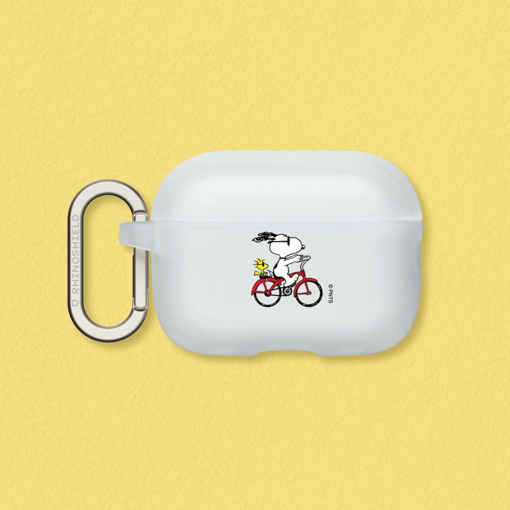 犀牛盾適用Airpods防摔保護殼∣Snoopy史努比/Snoopy Ride The Bike