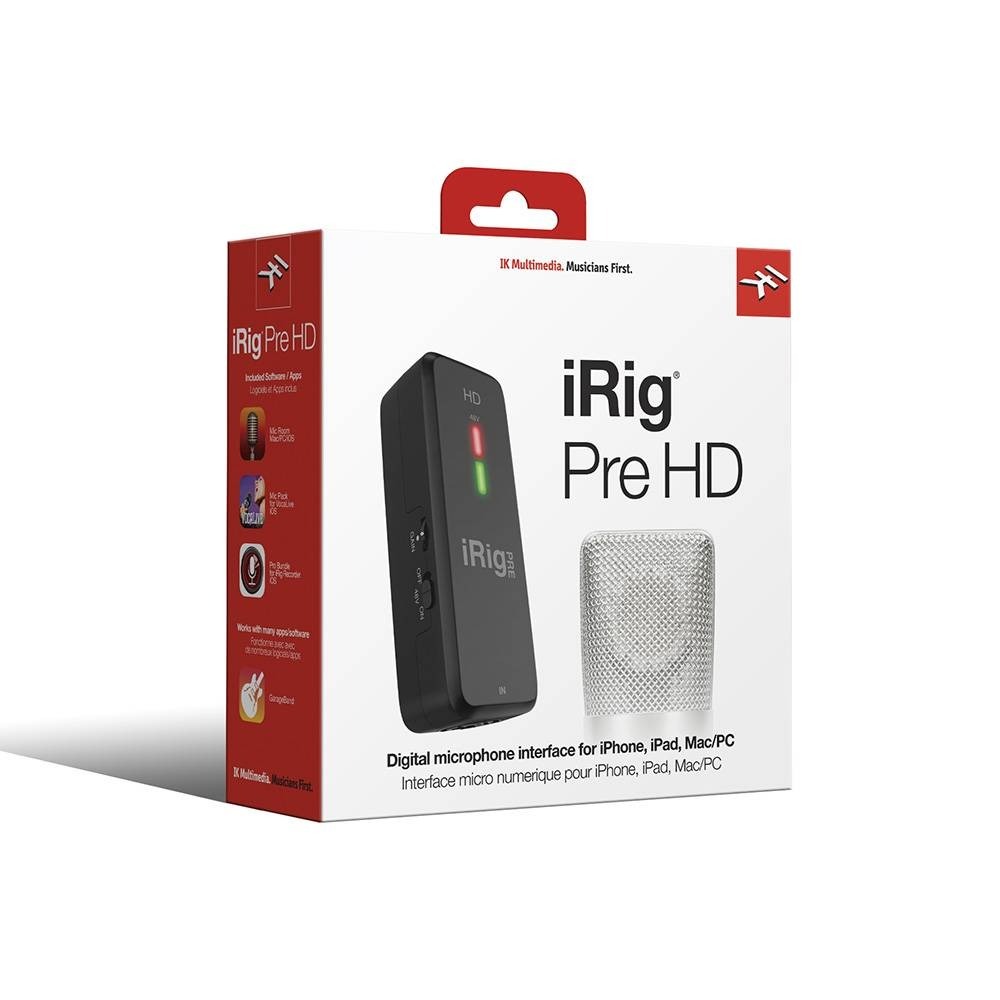IK Multimedia iRig Pre HD 行動錄音介面 可搭配Mac或PC使用 全新品公司貨【民風樂府】