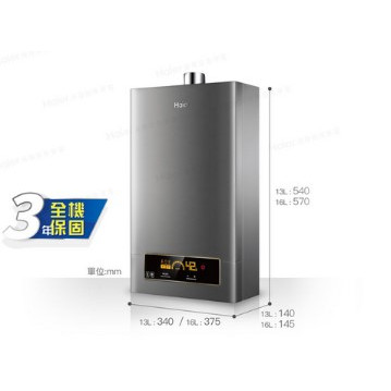 【海爾 Haier】16L智能恆溫強制排氣熱水器DC5基本安裝JSQ31-16NG1/FE(NG1/FE式) 無卡分期