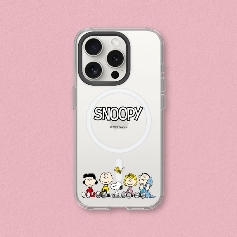 犀牛盾 適用iPhone Clear(MagSafe兼容)透明防摔手機殼∣Snoopy史努比/經典-Snoopy齊聚時光