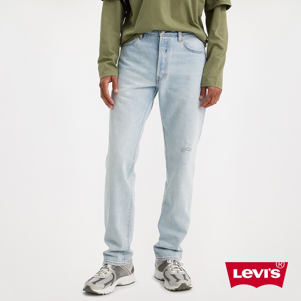Levis  501 54復古合身直筒牛仔褲 / 精工深藍染作舊刷白 男款 A4677-0017 人氣新品