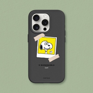 犀牛盾 適用iPhone SolidSuit(MagSafe兼容)防摔背蓋手機殼∣Snoopy史努比/拍立得-來！笑一個