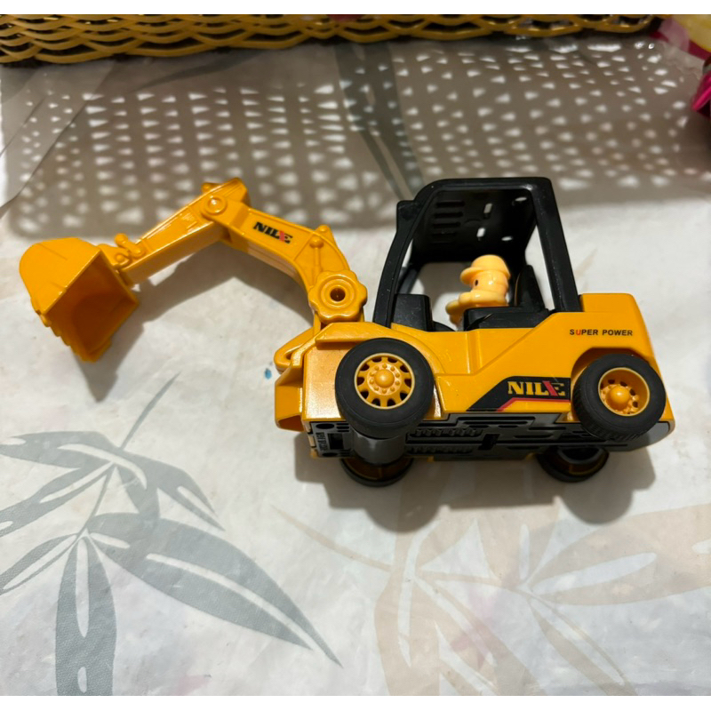 二手 玩具車 迴力車 挖土機 機車 白爛貓