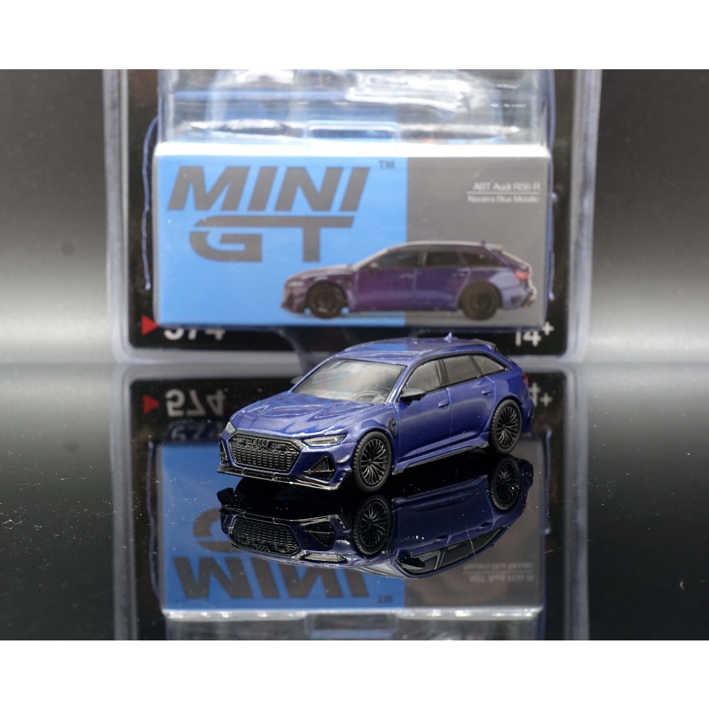 【MASH】最後一台 Mini GT 1/64 Audi ABT RS6-R 深藍 #574 美板吊卡