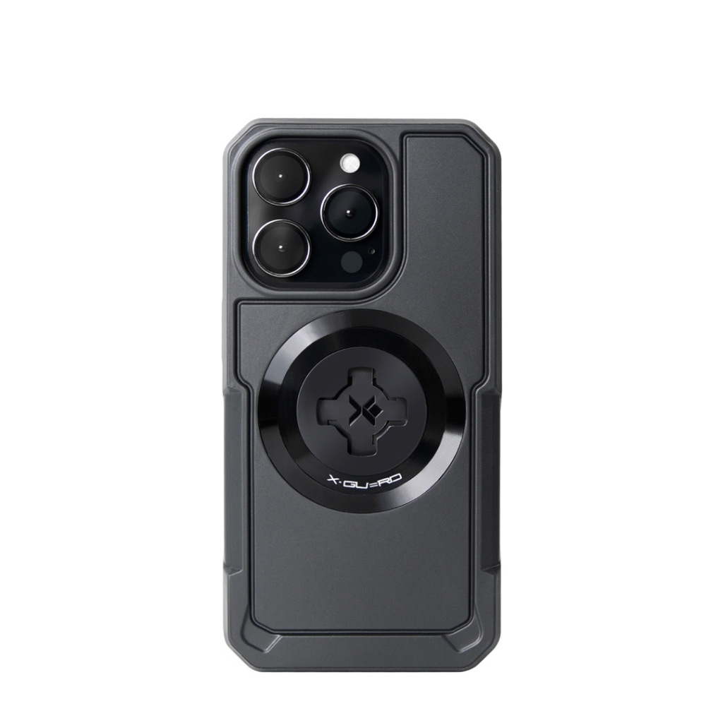 【德國Louis】X-Guard iPhone 15 Pro 無限軍規快扣手機殼 蘋果手機碳纖維黑防摔殼30142935