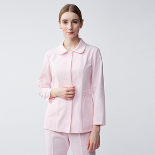 paqqo 女護理師/護士服｜抗靜電輕便襯衫領長袖上衣-TE系列(5色) MIT臺灣製造 診所醫院工作服 【超取免運 】