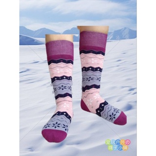 兒童純棉全毛圈厚款滑雪襪,滑雪板，雪地戶外活動