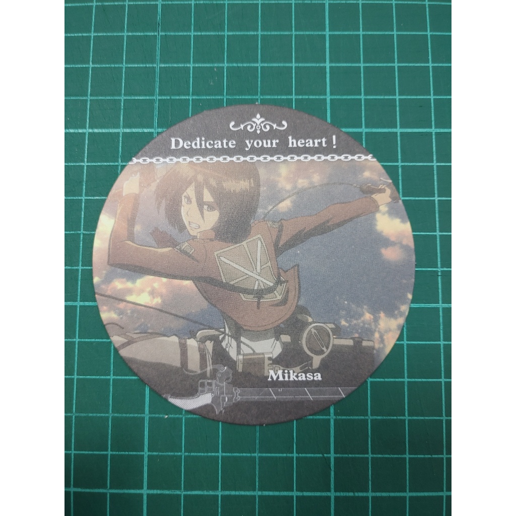 【yaoi會社 寄賣】二手/進擊的巨人/同人《紙杯墊 分售-米卡莎 Mikasa 戰鬥》週邊 周邊#600 P613