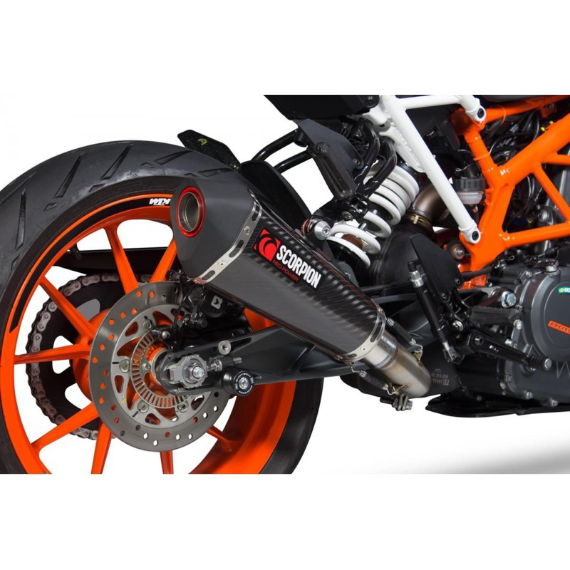 TOXC SCORPION 英國蠍 KTM Duke 390 duke390 碳纖維 六角排氣管